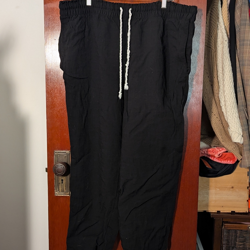 Women's Black Drawstring Pants